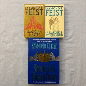 3 Riftwar Cycle Books by Raymond E. Feist / 1st Edition Shards of A Broken Crown